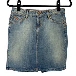 Vintage‎ Y2K Paris Blues Denim Jeans Skirt